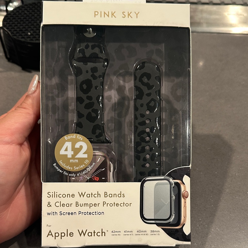 Black Silicone Watch Bands for Apple Watch